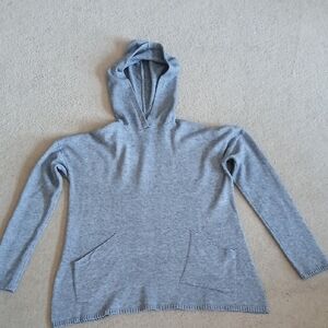 CHARLIE B Light Gray Hooded Pullover